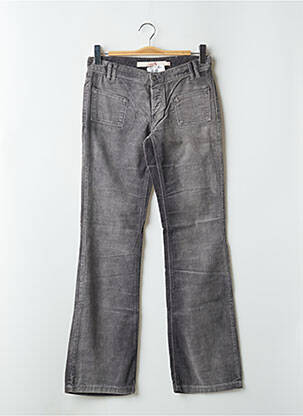 Pantalon flare stretch taille basse gris SCHOOL RAG femme