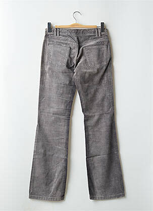Pantalon flare stretch taille basse gris SCHOOL RAG femme
