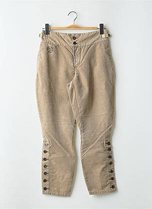 Pantalon 7/8 stretch taille normale beige SCHOOL RAG femme