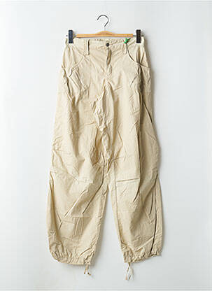 Pantalon 7/8 taille haute taille haute beige SCHOOL RAG femme