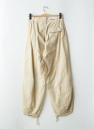 Pantalon 7/8 taille haute taille haute beige SCHOOL RAG femme