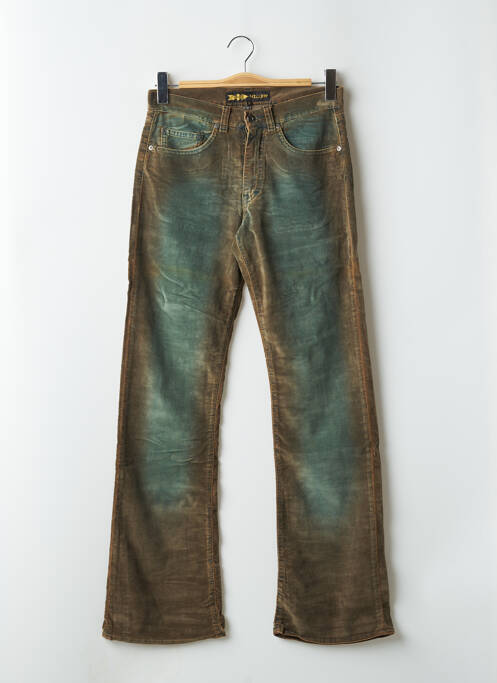 Pantalon droit stretch taille haute vert RWD femme