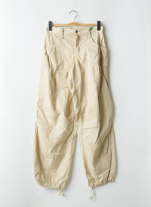 Pantalon 7/8 taille haute taille haute beige SCHOOL RAG femme