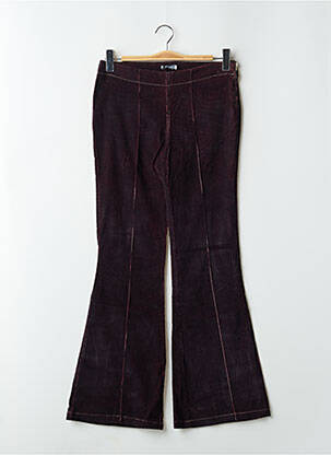 Pantalon flare taille normale taille normale violet TEDDY SMITH femme