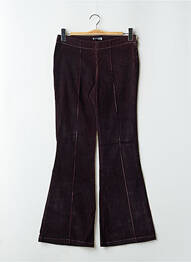 Pantalon flare taille normale taille normale violet TEDDY SMITH femme