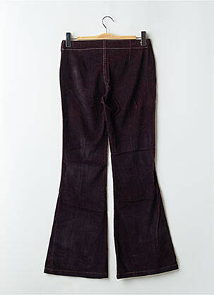 Pantalon flare taille normale taille normale violet TEDDY SMITH femme