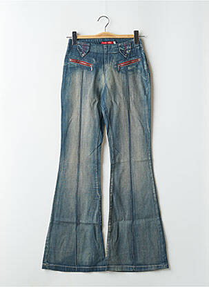 Jean coupe flare taille normale taille normale bleu TEDDY SMITH femme