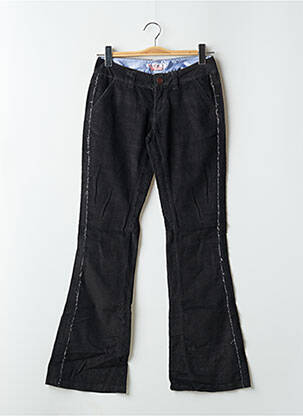 Jean coupe flare taille normale taille normale noir FIVE SOUL femme