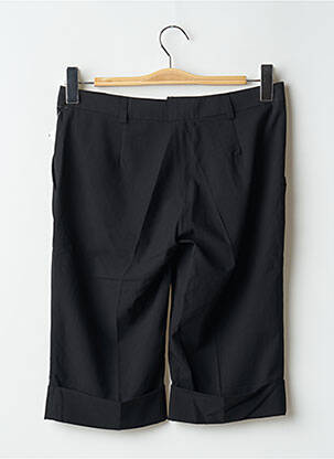Bermuda tissage popeline taille normale noir UNION SQUARE femme