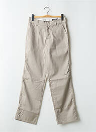 Pantalon droit tissage popeline taille normale beige VOLCOM femme