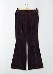 Pantalon flare violet TEDDY SMITH pour femme seconde vue