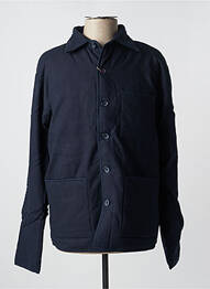 Manteau court coupe droite sans capuche bleu KARDO homme