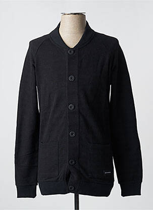 Veste casual fermeture boutonnée sur le devant noir BASK IN THE SUN homme