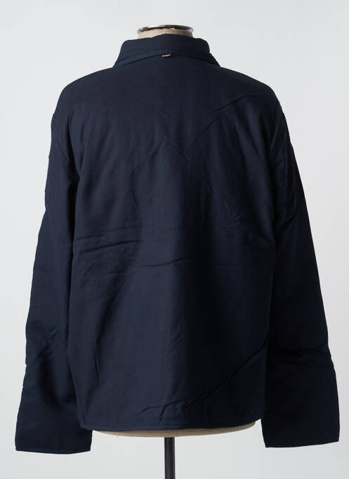 Manteau court coupe droite sans capuche bleu KARDO homme