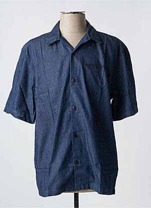 Chemise manches courtes bleu EDWIN pour homme
