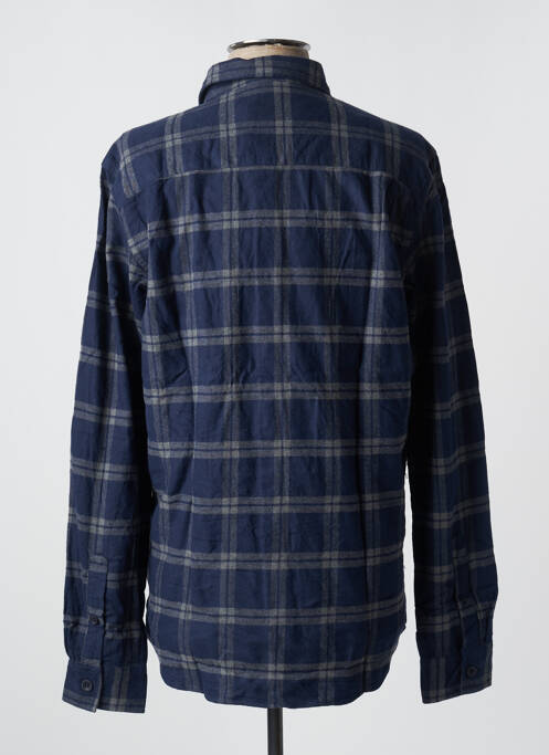 Chemise manches longues imprimé écossais bleu BASK IN THE SUN homme