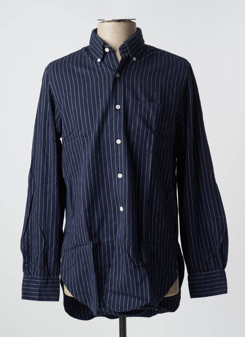 Chemise manches longues bleu BELLEROSE pour homme