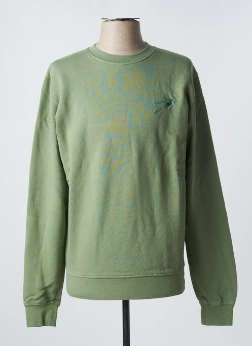 Sweat-shirt vert OLOW pour homme