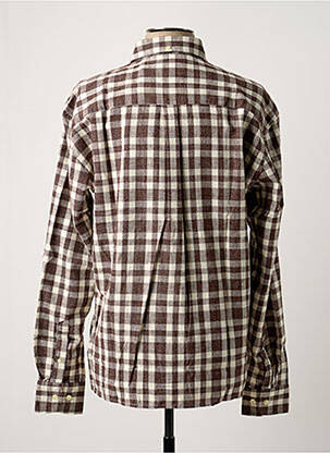 Chemise manches longues manches longues marron FORÉT homme