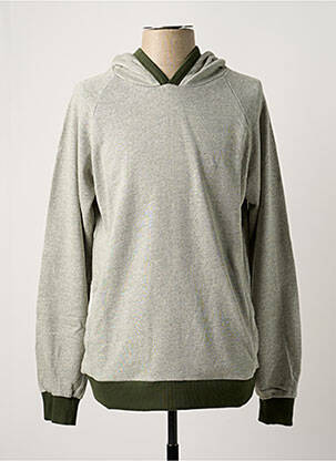 Sweat-shirt à capuche poches manches longues gris BASK IN THE SUN homme