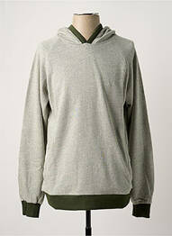 Sweat-shirt à capuche poches manches longues gris BASK IN THE SUN homme