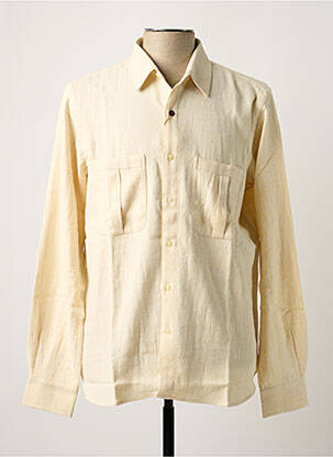 Chemise manches longues poignets boutonnés beige KARDO homme