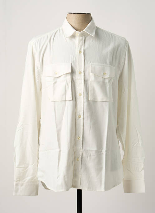 Chemise manches longues blanc FORÉT pour homme