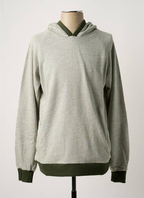 Sweat-shirt à capuche gris BASK IN THE SUN pour homme