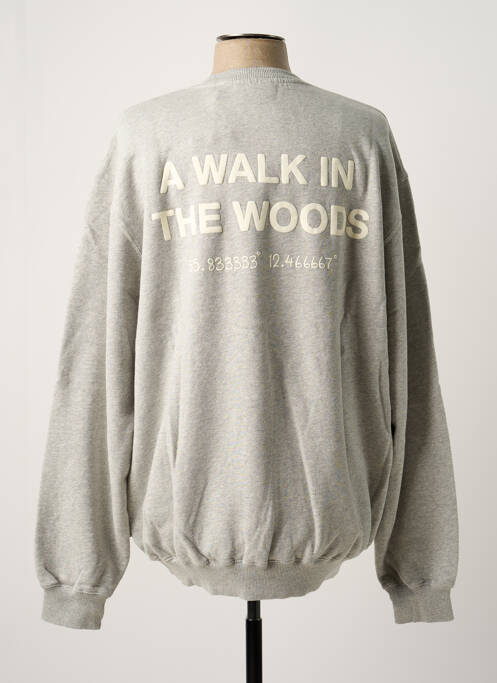 Sweat-shirt gris FORÉT pour homme