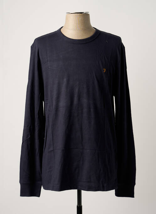 T-shirt bleu FARAH pour homme