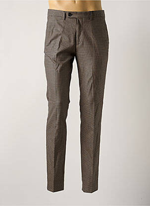 Pantalon slim stretch taille normale marron DSTREZZED homme