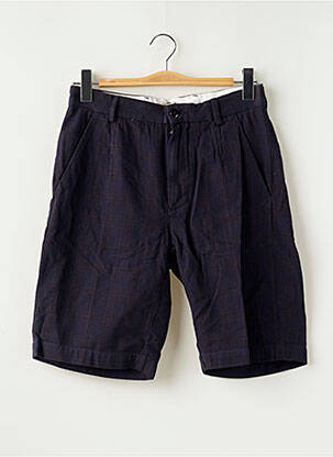 Bermuda taille à pinces taille normale bleu BELLEROSE homme