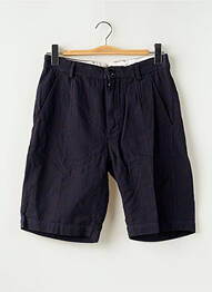 Bermuda taille à pinces taille normale bleu BELLEROSE homme