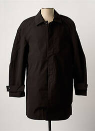 Trench fermeture boutonnée sur le devant sans capuche noir BELLEROSE homme