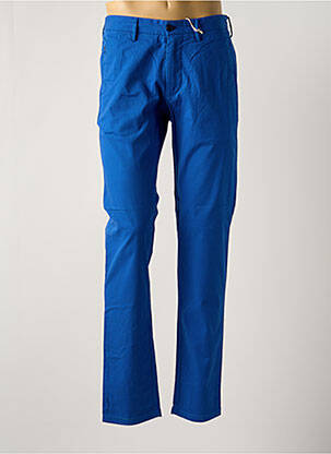 Pantalon chino stretch taille normale bleu GANESH homme