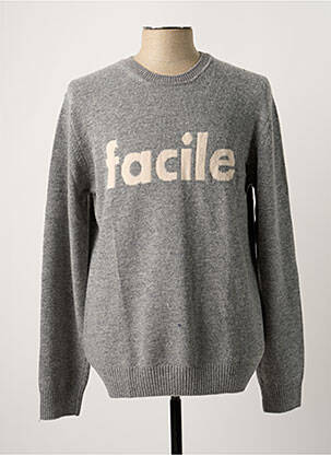 Pull gris LES GARCONS FACILES pour homme