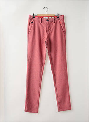 Pantalon chino stretch taille normale rouge GANESH homme