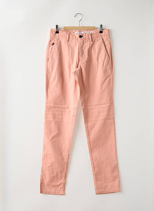 Pantalon chino stretch taille normale rose GANESH homme