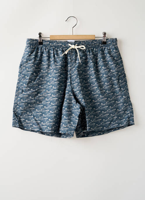 Short de bain imprimé fantaisie vert OLOW homme