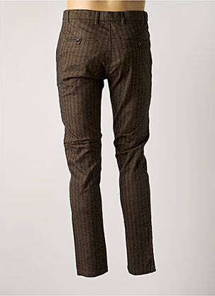 Pantalon chino tissage popeline taille normale marron DSTREZZED homme