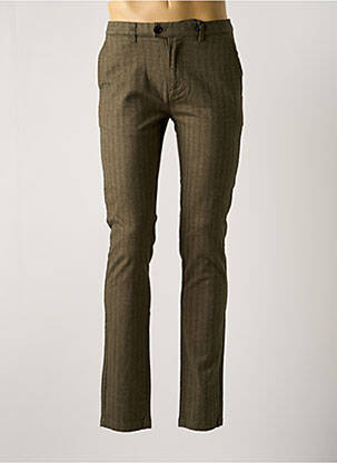Pantalon chino tissage popeline taille normale vert DSTREZZED homme