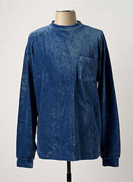 T-shirt stretch manches longues bleu LA PAZ homme