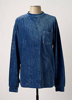 T-shirt stretch manches longues bleu LA PAZ homme