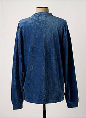 T-shirt stretch manches longues bleu LA PAZ homme