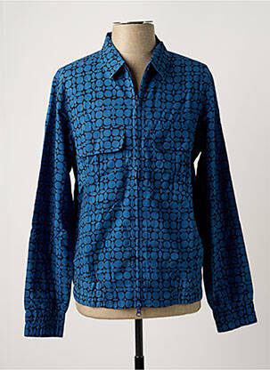 Veste casual resserrée sur le bas bleu KARDO homme