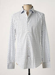 Chemise manches longues imprimé fantaisie blanc GANESH homme