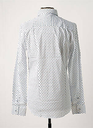 Chemise manches longues manches longues blanc GANESH homme