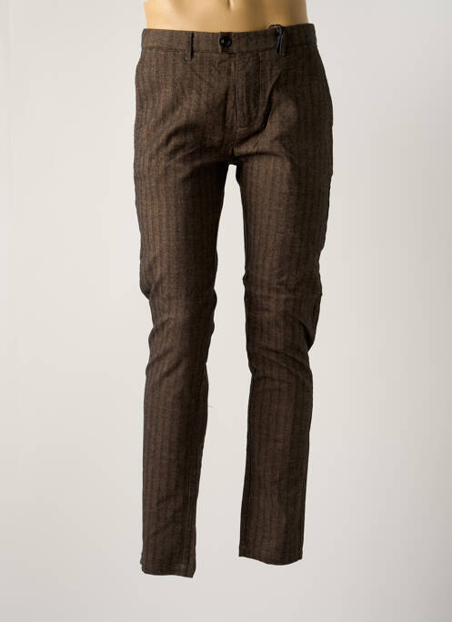 Pantalon chino marron DSTREZZED pour homme