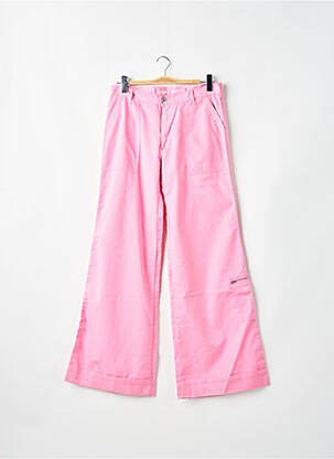 Pantalon cargo tissage popeline taille normale rose LA BRIGADA INTERNACIONAL femme