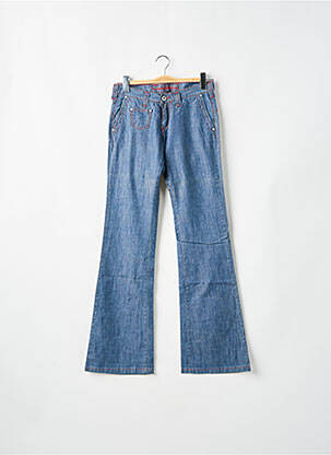 Jean coupe flare taille basse taille basse bleu LA BRIGADA INTERNACIONAL femme
